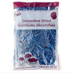 Voila Royal Blue Decorative Shredded Paper, 1.8 oz. Bag